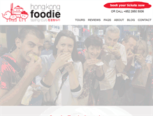 Tablet Screenshot of hongkongfoodietours.com